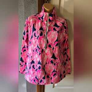Lilly Pulitzer Flamingo Popover front pocket Ladies medium
